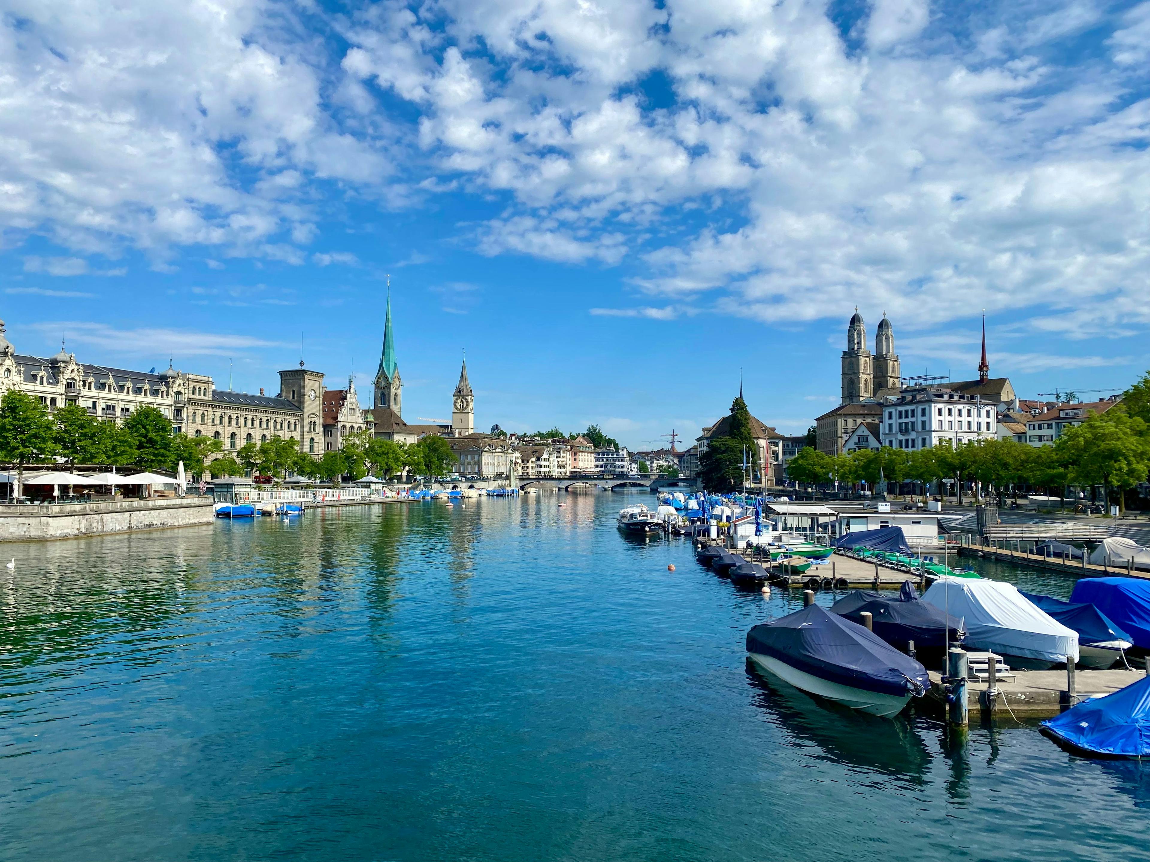 river view with boats 